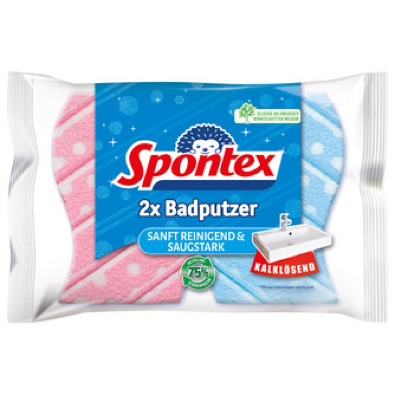 Spontex Éponge à récurer Badputzer, pack de 2