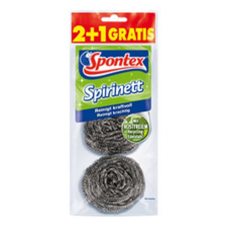 Spontex Spirale à récurer en inox Spirinett, 2 1 GRATUIT