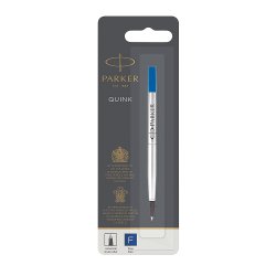 PARKER Recharge pour rollerball QUINK, 0,5 mm, blister, bleu
