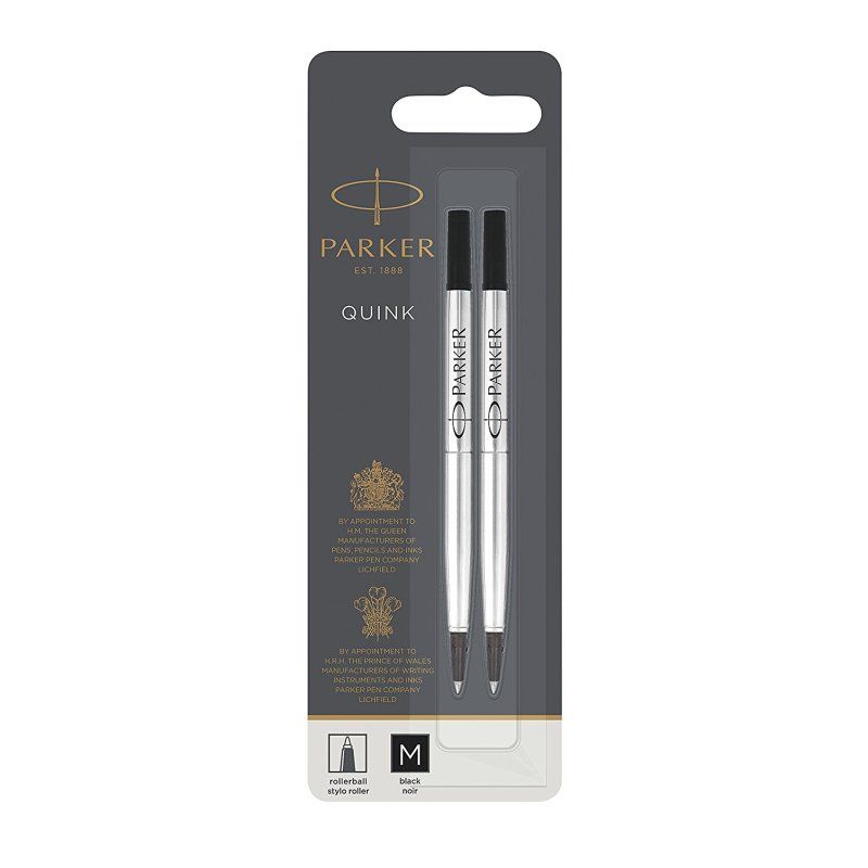 Parker 1950325 recharge pour stylos Moyen Noir 2 pièce(s)