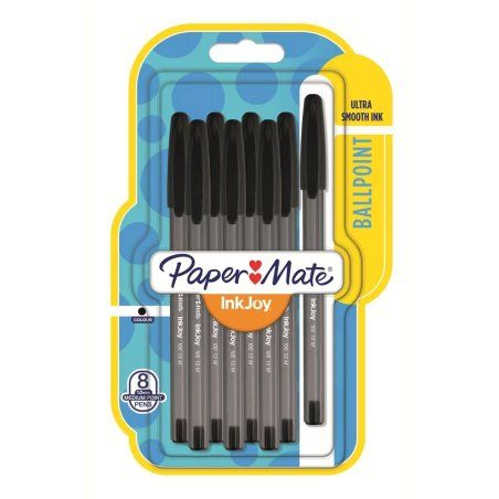 Papermate InkJoy 100 ST Noir Stylo à bille Moyen 8 pièce(s)