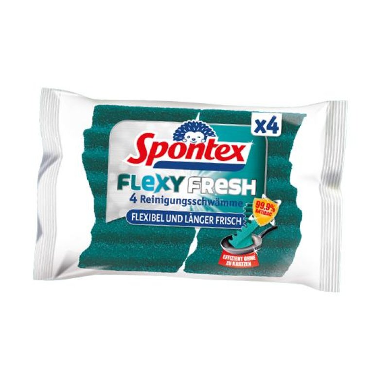Spontex Flexy Fresh éponge Vert 4 pièce(s)