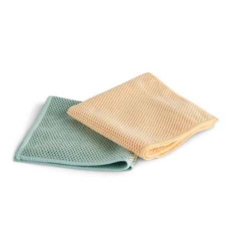 Spontex Chiffon microfibre en fibres recyclées, pack de 2