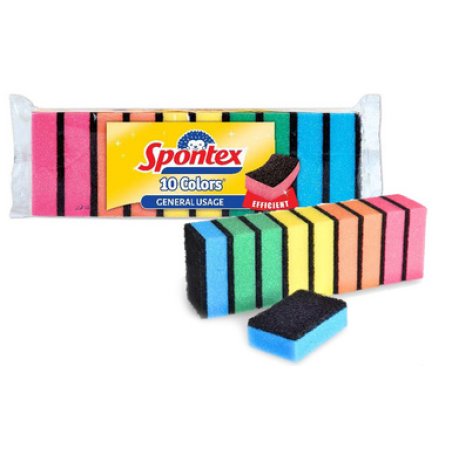 Spontex Éponge Colors, pack de 10