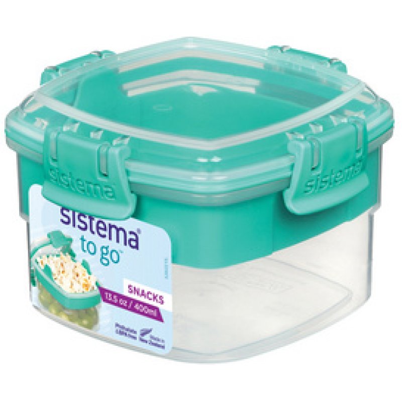 Sistema Boîte à snack SNACKS TO GO, 400 ml, vert menthe