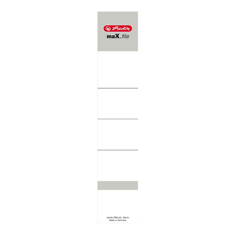 herlitz Etiquette de dos pour classeur maX.file, 36 x 190 mm