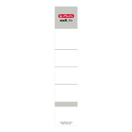 herlitz Etiquette de dos pour classeur maX.file, 36 x 190 mm