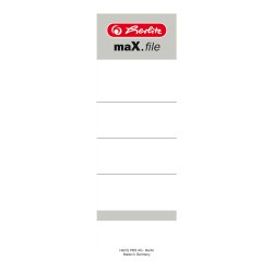 Herlitz maX.file étiquette auto-collante Rectangle Blanc 10 pièce(s)