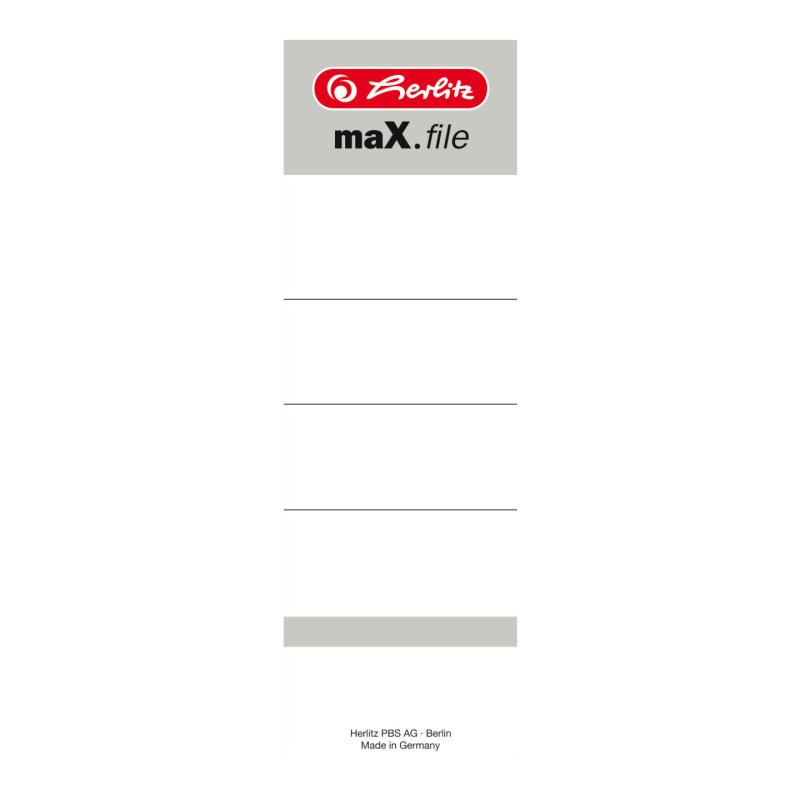 Herlitz maX.file étiquette auto-collante Rectangle Blanc 10 pièce(s)