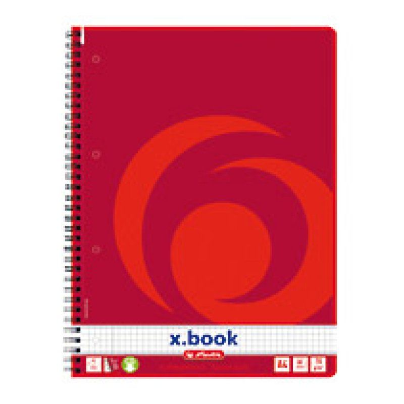 Herlitz 10834117 bloc-notes A4 80 feuilles Rouge