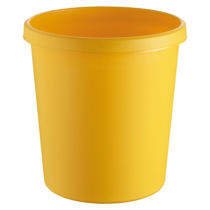 helit Corbeille à papier "the german", 18 litres, PE, jaune