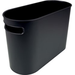 helit Corbeille à papier "the oval", 22 litres, PS, noir