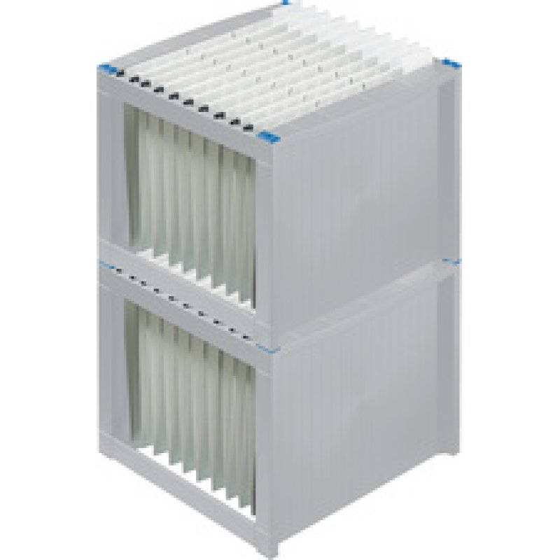 helit Bac pour dossiers suspendus "the rack", gris lumière