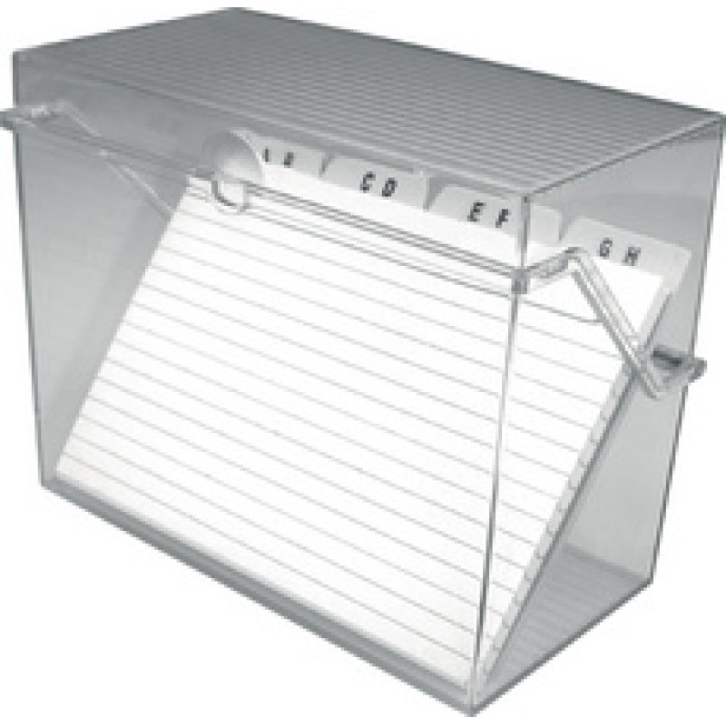 helit Petite boîte à fiches "the index", transparent