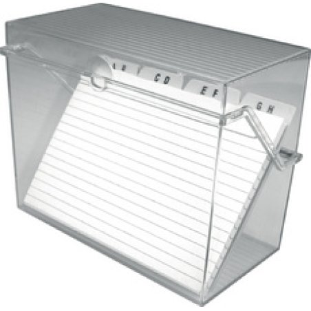 helit Petite boîte à fiches "the index", transparent