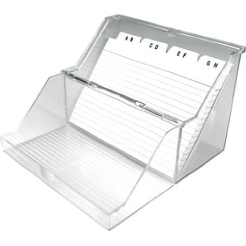 helit Petite boîte à fiches "the index" transparent