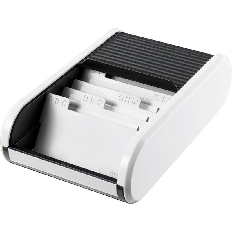 Helit H6218091 business card holder Plastic Black, White