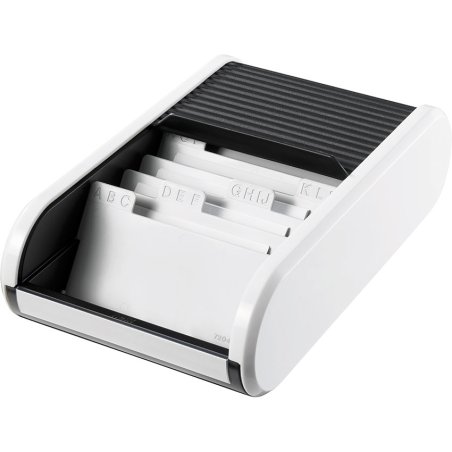 Helit H6218091 business card holder Plastic Black, White