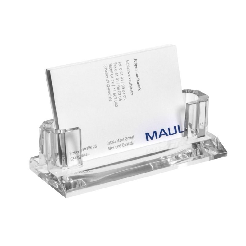 MAUL 1959405 business card holder Acrylic Transparent
