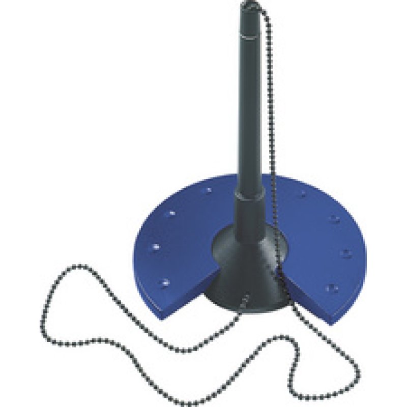 helit Porte-stylo Silver "the base", avec chaîne, argent