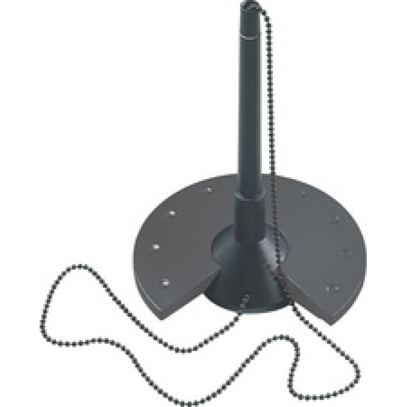 helit Porte-stylo Silver "the base", avec chaîne, argent