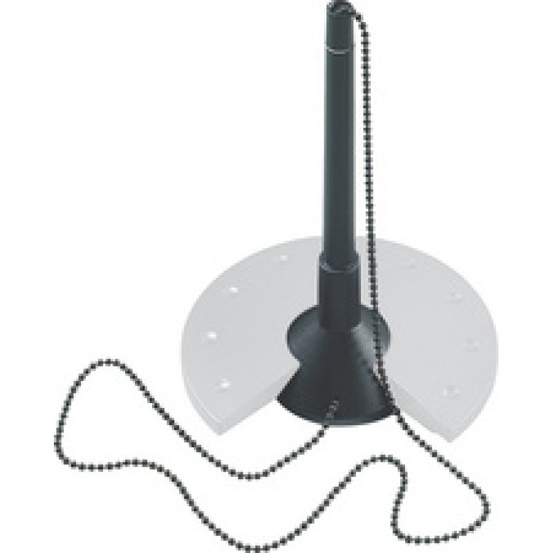 helit Porte-stylo Silver "the base", avec chaîne, argent