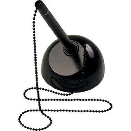 helit Porte-stylo "the heavy base", avec chaîne, noir
