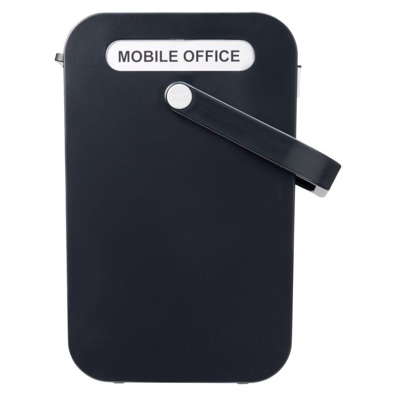 helit Boîte pour dossiers suspendus "the mobil box", noir