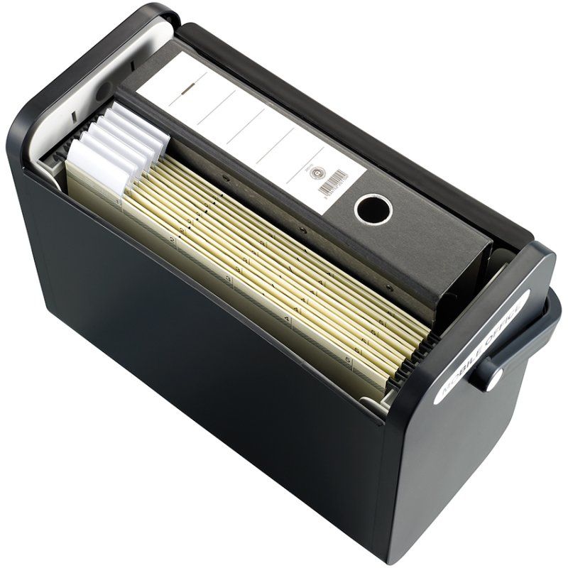 Helit H6110195 Boîte de rangement Rectangulaire Plastique Noir