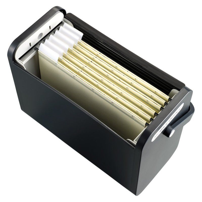 Helit H6110195 Boîte de rangement Rectangulaire Plastique Noir