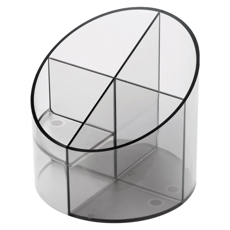 Helit H6390208 pen/pencil holder Plastic Grey, Transparent