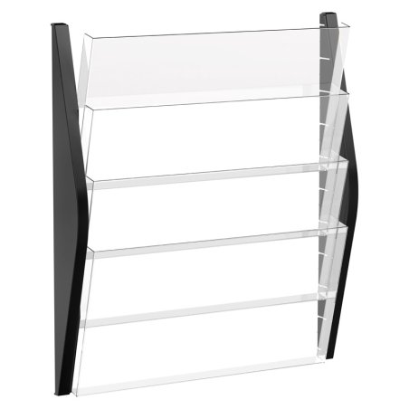 Helit H6270495 presentation display Wall-mounted Black, Transparent