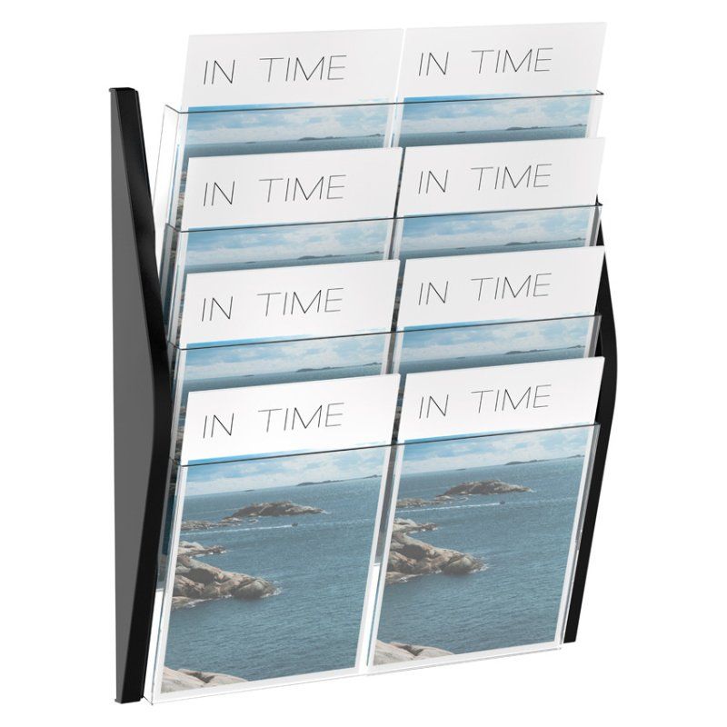 Helit H6270495 panneau d'affichage Mural Noir, Transparent