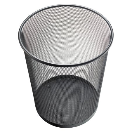 Helit H2518695 waste container Round Mesh, Steel Black