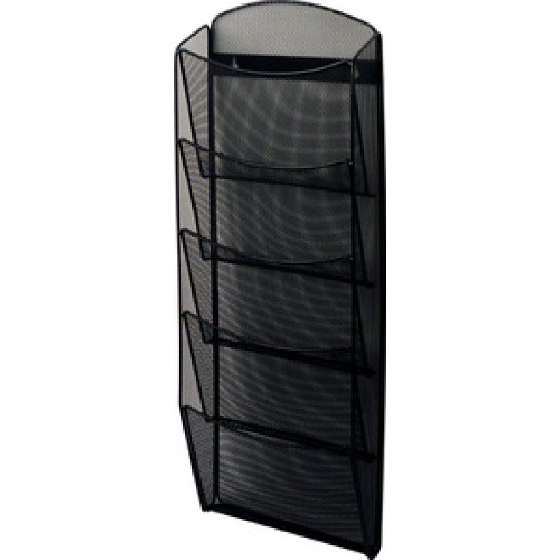 helit Porte-brochures mural "the news network", noir