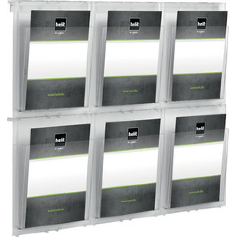 helit Porte-brochures mural "the placativ", transparent