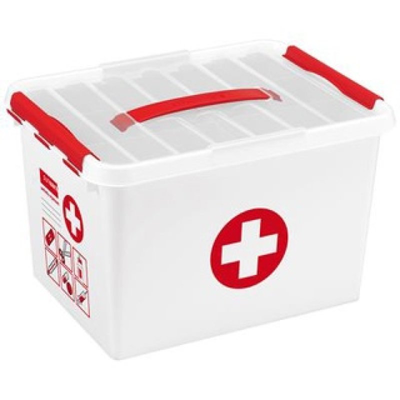 Sunware Q-line Storage box Rectangular Red, White