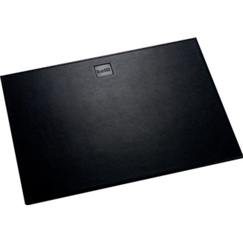 helit Tapis de souris "the leather pad", en cuir, noir