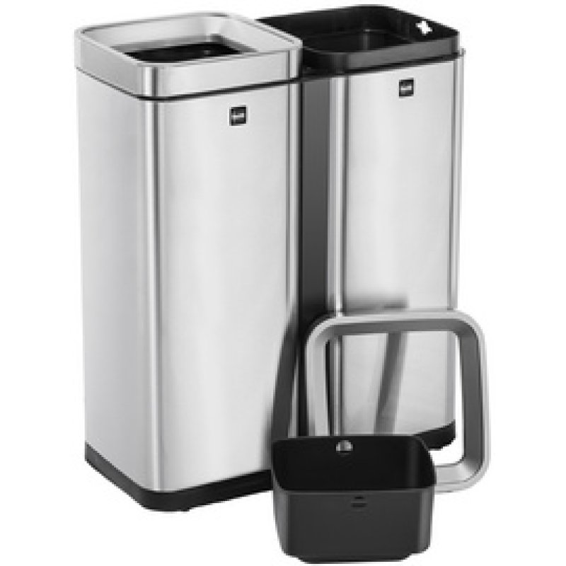 helit Poubelle de tri sélectif "the twin bin", 2 x 30 litres