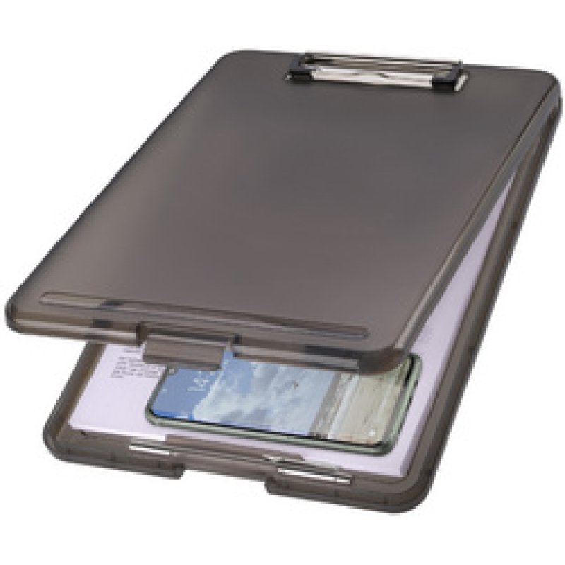 helit Porte-bloc avec compartiment "the clip", A4, blanc