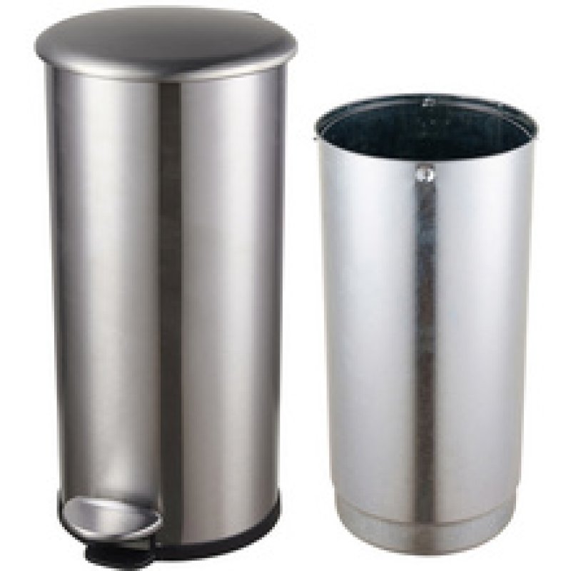 helit Poubelle à pédale "the zinc", 12 litres, blanc