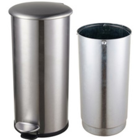 helit Poubelle à pédale "the zinc", 12 litres, blanc