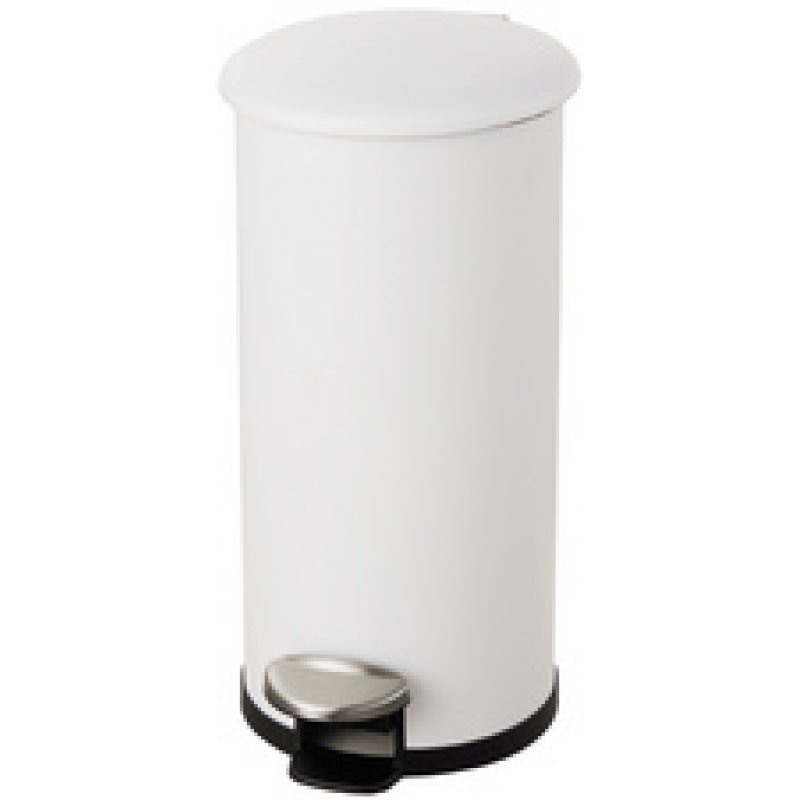 helit Poubelle à pédale "the zinc", 12 litres, blanc