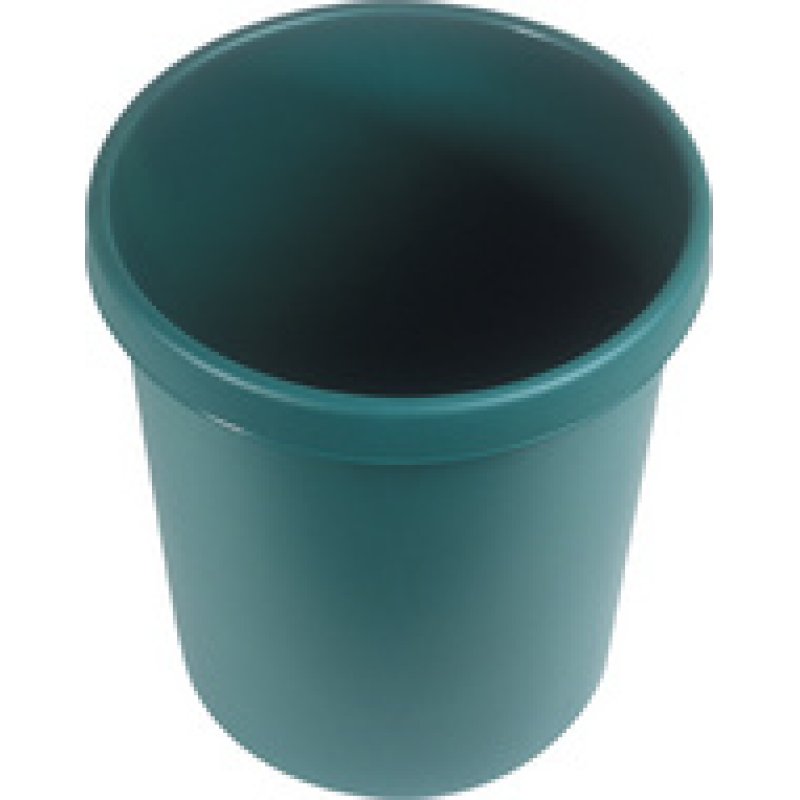 helit Corbeille à papier "the german", rond, 30 litres, vert