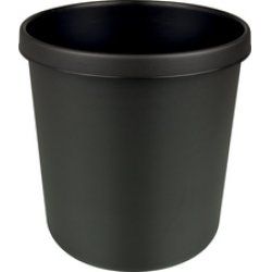 helit Corbeille à papier "the firefighter", 12 L, noir