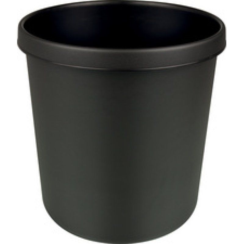helit Corbeille à papier "the firefighter", 12 L, noir