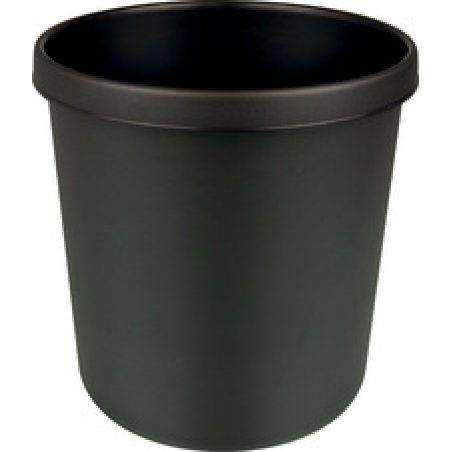 helit Corbeille à papier "the firefighter", 12 L, noir