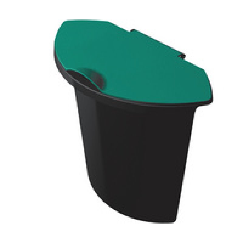 helit Corbeille à papier "the german", 45 litres, PE, rouge