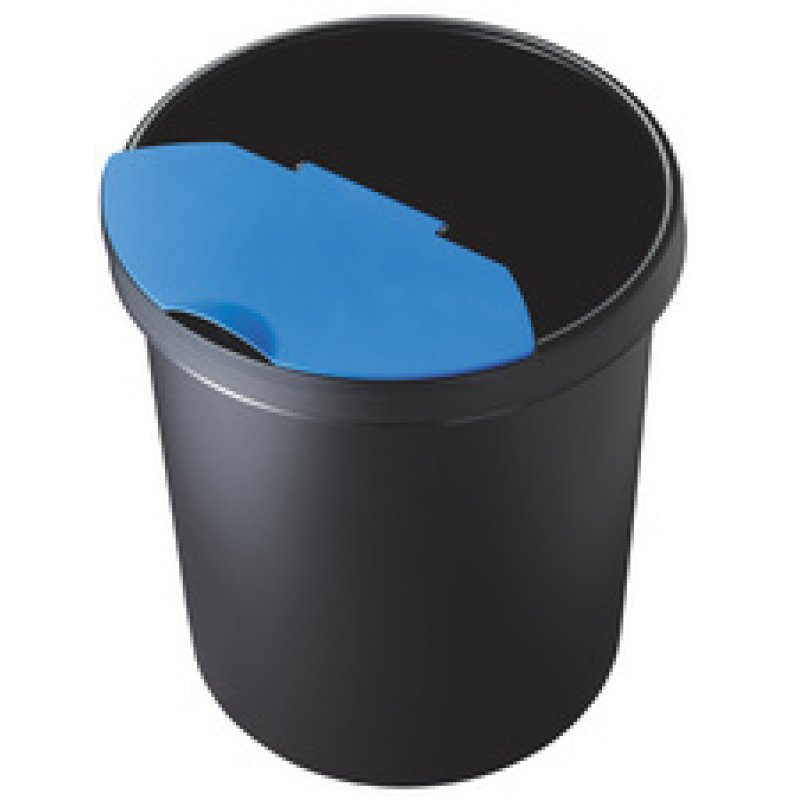 helit Corbeille à papier "the german", 45 litres, PE, bleu