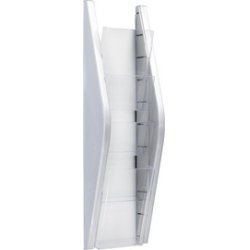 helit Porte-brochures mural "the arc", 1/3 A4, argent